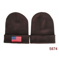 American Flag Knit Hats Black 005