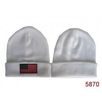 American Flag Knit Hats White 001