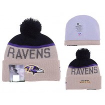 NFL Baltimore Ravens Beanies Knit Hats Winter Caps Beige