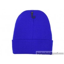 Blank Beanie Knit Hats Caps Blue 6