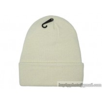 Blank Beanie knit Hats White 1