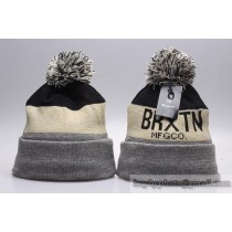 Brixton Beanies Knit Winter Caps Beige Black Gray
