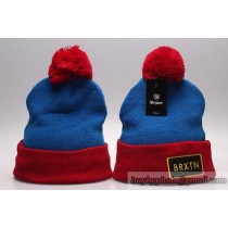 Brixton Beanies Knit Winter Caps Blue Red