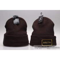 Brixton Beanies Knit Winter Caps Brown No Ball