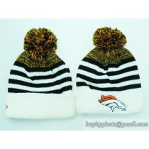 Broncos Beanies  White Stripe