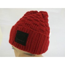 Diamond Beanies Knit Hats Red 008