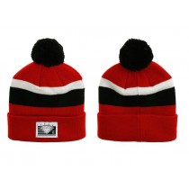 Diamond Beanies Knit Hats Red 010