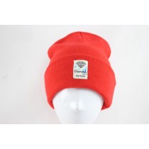 Diamond Beanies Knit Hats Reds 013