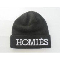 Homies Beanies Knit Caps Black 007