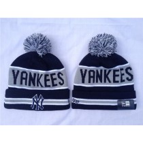 MLB Knit Caps New York Yankees New Era Beanies Hats Black 0369736