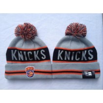 NBA New York Knicks New era Knit Beanie Hats Gray9746