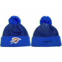 NBA Oklahoma City Thunder Mitchell And Ness Beanie Knit Hats