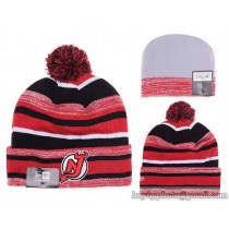 New Jersey Devils Beanies Knit Hats Winter Caps Stripe