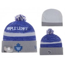 NHL Doronto Maple Leafs Beanies Mitchell And Ness Knit Hats Blue Gray