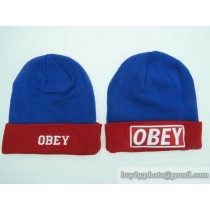 OBEY Beanies No Ball Blue/Red (32)