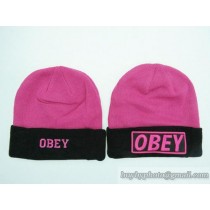 OBEY Beanies No Ball Pink/Black (42)