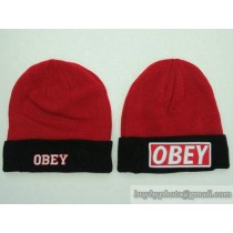 OBEY Beanies No Ball Red/Black (29)