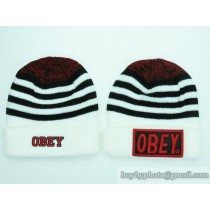 OBEY Beanies No Ball White/Black (40)