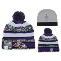 NFL Baltimore Ravens New Era Beanies Stripe Knit Hats 02