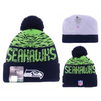 NFL Seattle Seahawks Beanies NEW ERA Knit Hats Winter Caps NAVY GREEN