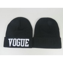 VOGUE Beanies Knit Hats Black 002