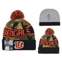 NFL CINCINNATI BENGALS CAMO BEANIES KNIT HATS