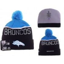NFL Denver Broncos New Era Beanies Knit Hats Black Blue