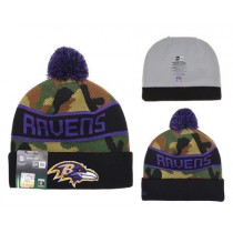 NFL Baltimore Ravens New Era Beanies Camo Knit Hats