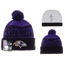 NFL Baltimore Ravens New Era Beanies Stripe Knit Hats 03
