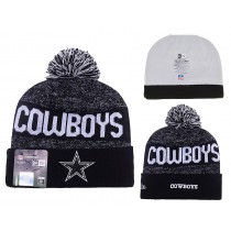 NFL Dallas Cowboys New Era Black/Dark Grey Beanies Knit Hats