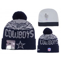 NFL Dallas Cowboys New Era Navy Blue/Grey Beanies Knit Hats