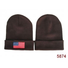 American Flag Knit Hats Black 005