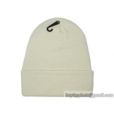 Blank Beanie knit Hats White 1