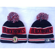 Chicago Blackhawks NHL Beanies New Era Knit Hats Black 0449762