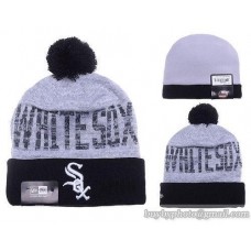 Chicago White Sox Word Fuzz Beanies Knit Hats