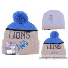 Detroit Lions Beanies Knit Hats Winter Caps Beige