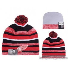 Detroit Red Wings Beanies Knit Hats Winter Caps Stripe
