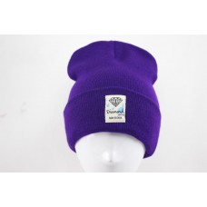 Diamond Beanies Knit Hats Blue 015