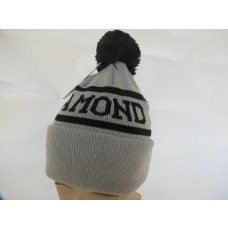 Diamond Beanies Knit Hats Gray 004