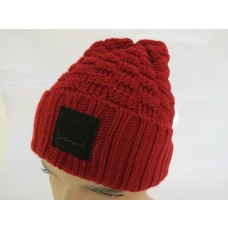 Diamond Beanies Knit Hats Red 008