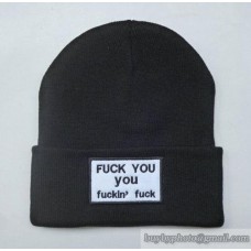 FUCK YOU YOU ****in  **** Beanies Black