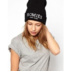 Homies Beanies Knit Caps Black 002