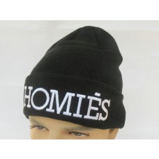 Homies Beanies Knit Caps Black 008