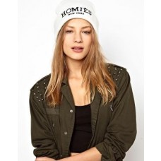 Homies Beanies Knit Caps White 005