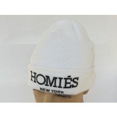 Homies Beanies Knit Caps White 006