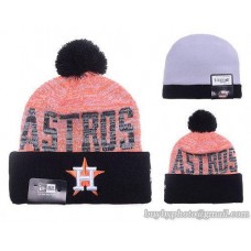 Houston Astros Word Fuzz Beanies Knit Hats
