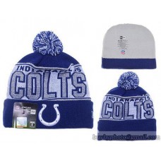 Indianapolis Colts Beanies Knit Hats Winter Caps Silver Thread Wool