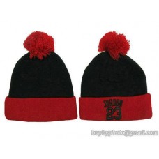 Jordan Beanies Knit Hats Black/Red 100