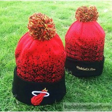 Miami Heat Beanies Knit Hats Winter Caps Lava