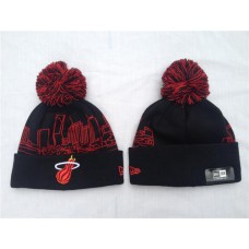 Miami Heat Beanies New Era Knit Hats Black 1209743